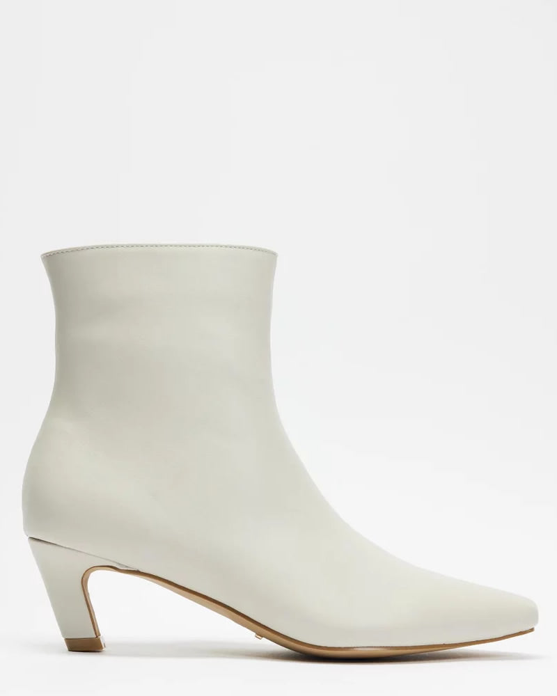 Billini Xadie Light Grey Mid Heel Ankle Boots