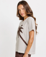 Betty Basics Tibby Tee Chocolate Stripe