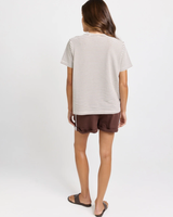Betty Basics Tibby Tee Chocolate Stripe