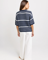 Betty Basics Dylan Knit Tee Navy/White Stripe