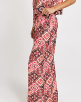 Betty Basics Sable Wide Leg Pants Coco Print Brown