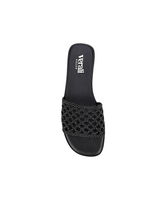 Verali Salvatore Black Weave Slides