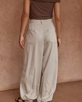 Sass Lucie Soft Balloon Pants Stone Cream