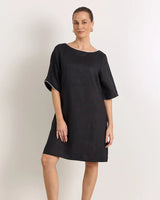 Adorne Clara Short Linen Dress