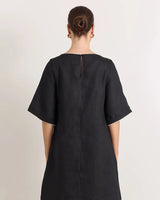 Adorne Clara Short Linen Dress