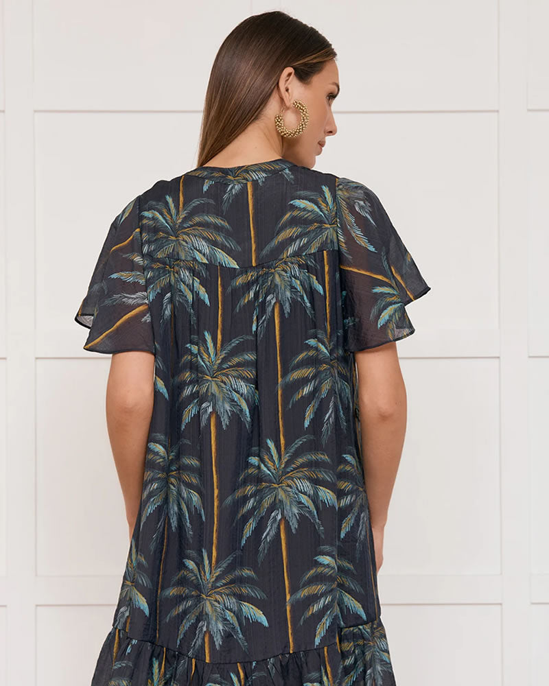 Adorne Tasmin Honolulu Print Dress