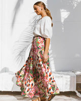 Label of Love Calista Multi Print  Maxi Skirt