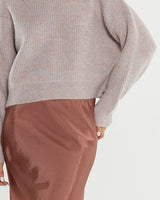 Sass Innes Pointelle Jumper Pink Marle