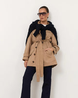 Adorne Paris Short Trench Coat