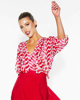 Fate + Becker Just Love Frill Blouse Geo Link