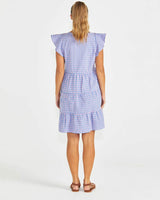 Sass Phillipa Gingham Check Tiered Dress