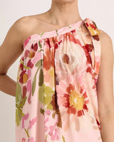 Adorne Ricci One Shoulder Maxi Dress Cotswold Print