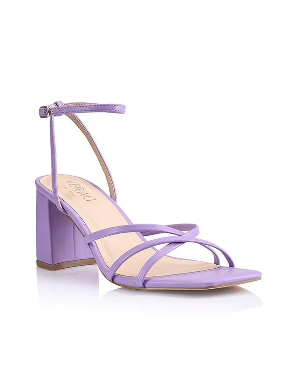  Verali Nakita Violet Strappy Block Heels