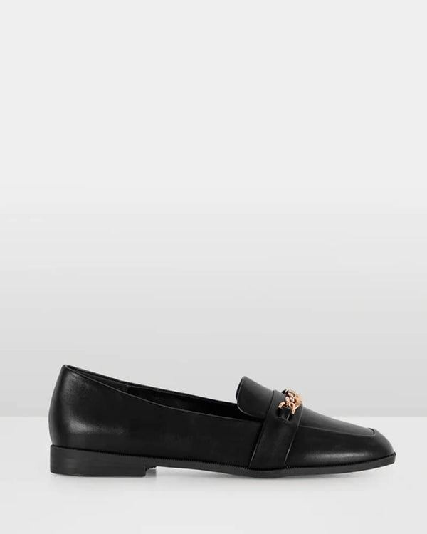  Wildfire Shoes Toronto Black Flat Loafers