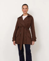 Adorne Paris Short Trench Coat