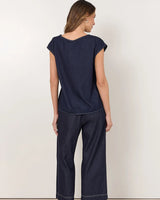 Adorne Lennox Tie Detail Top