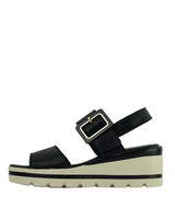 Just Bee Connor Leather Wedge Sandals