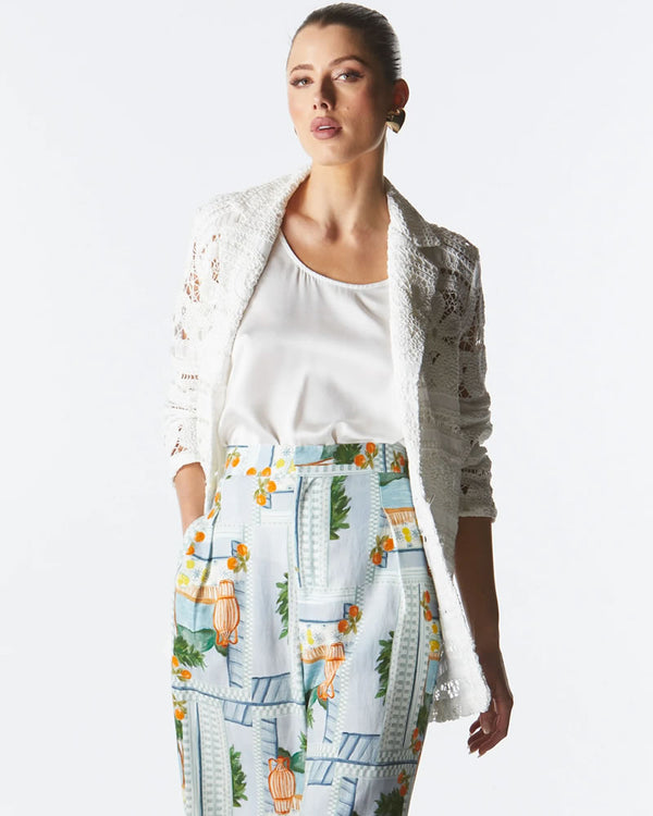  Fate + Becker Worth It Lace Blazer Ivory