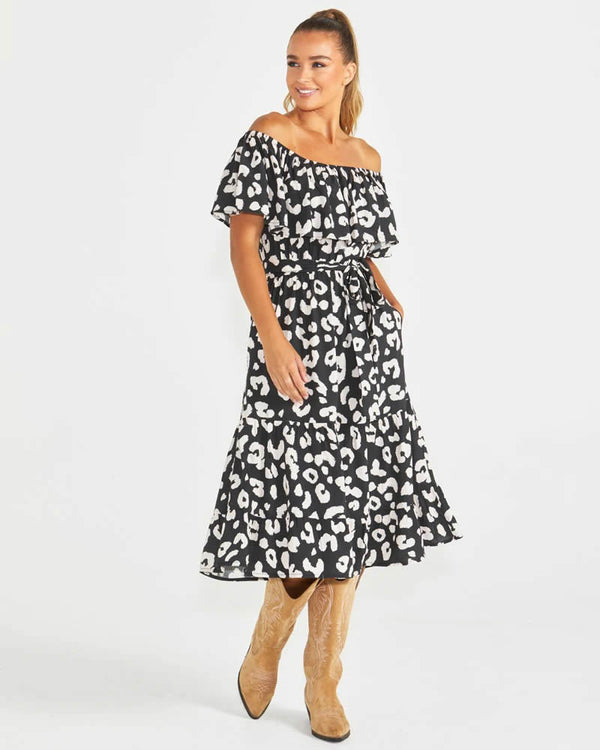  Sass Ember Dress Animal Print