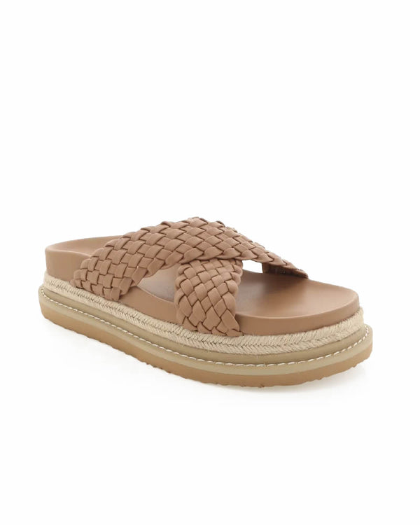  Billini Allyra Platform Slides Dark Sand