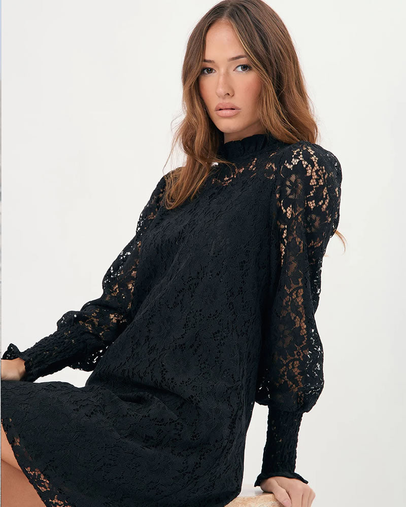 Adorne Olivia Long Sleeve Lace Dress