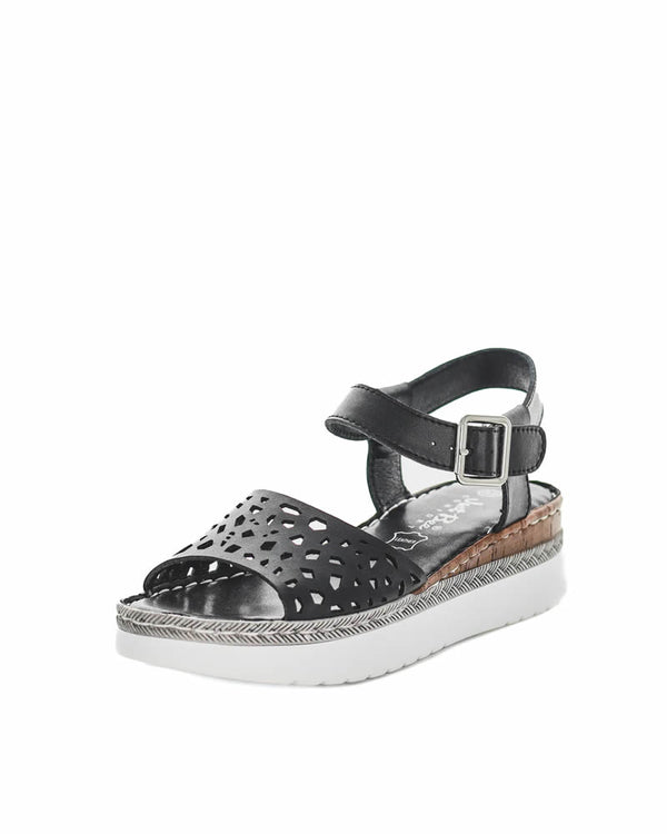  Just Bee Celesta Leather Wedge Sandals