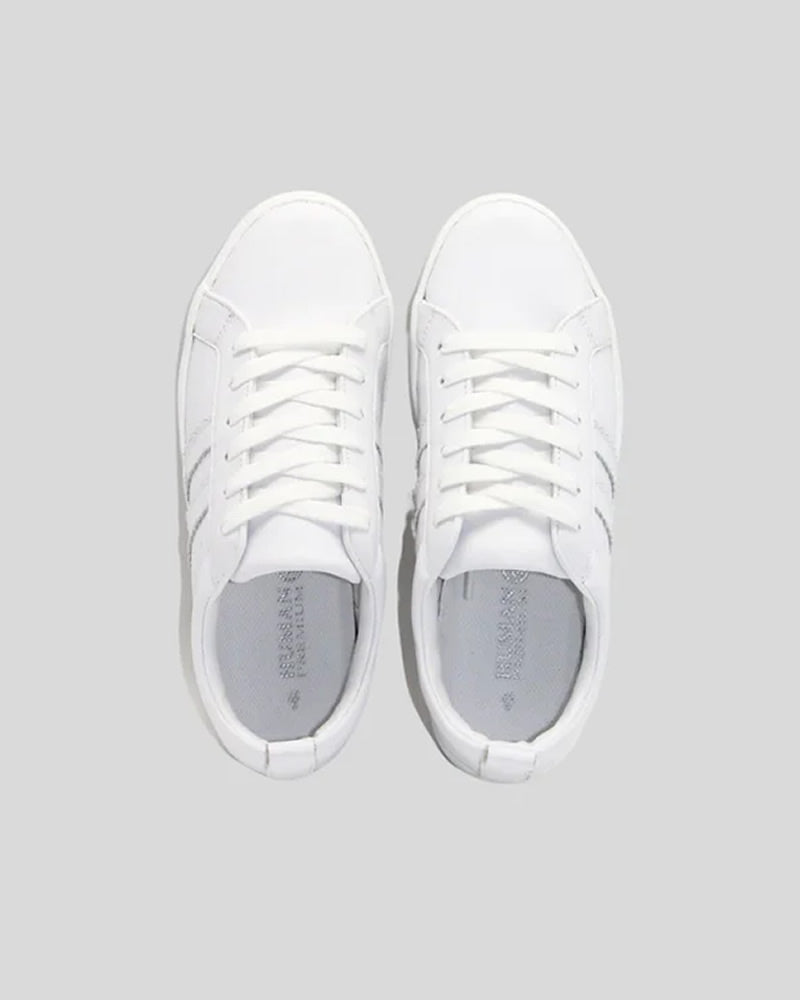 Human Shoes Cult White Leather Sneakers