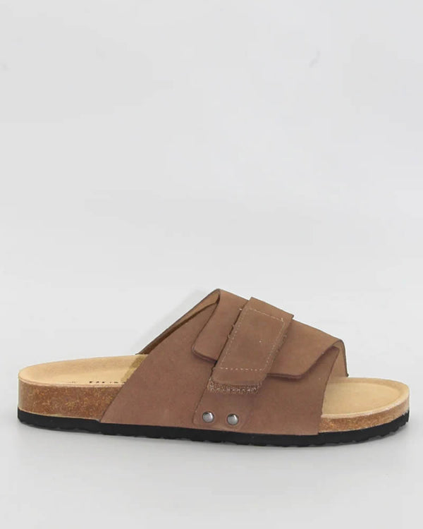  Human Shoes Taylor Tobacco Leather Slides