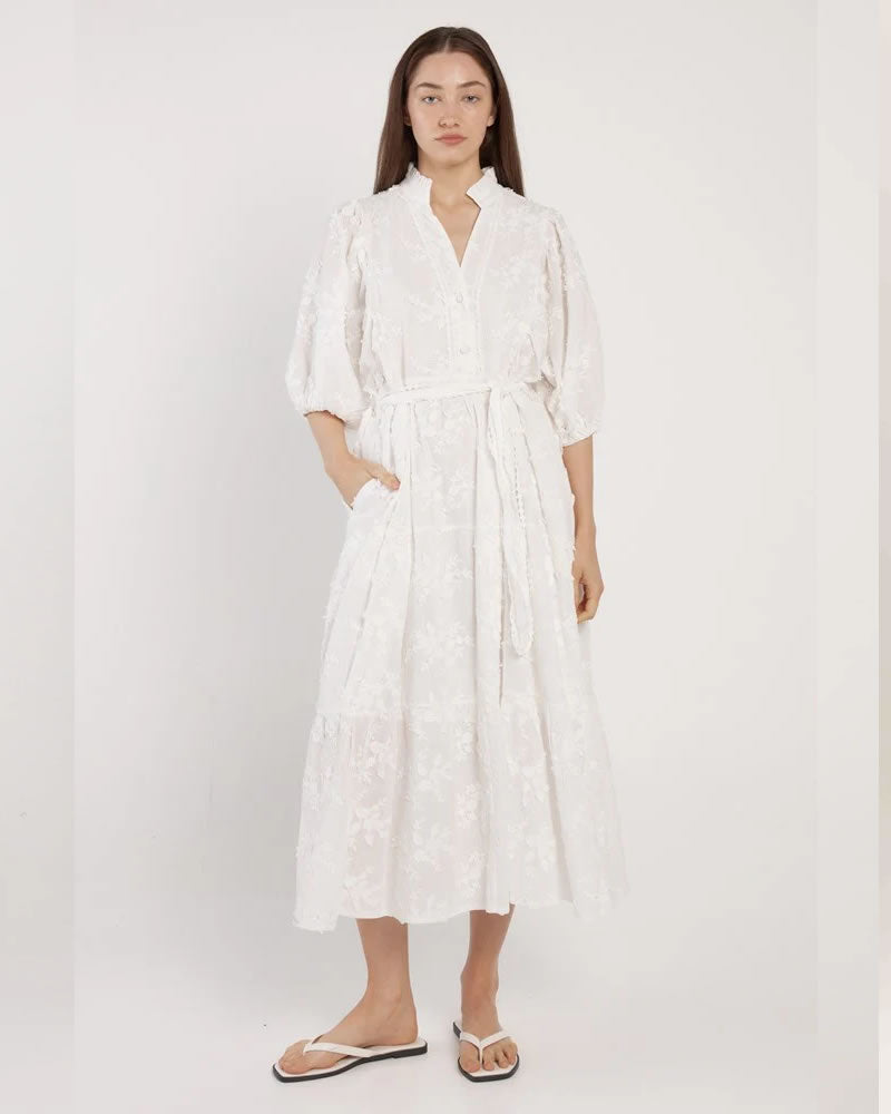 Fate + Becker Gardenia Midi Dress
