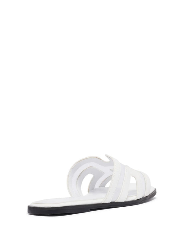  Therapy Shoes Gaze White Mesh Slides