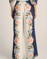 Fate + Becker Solara Placement Print Pant - Navy Print