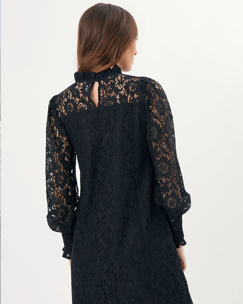 Adorne Olivia Long Sleeve Lace Dress