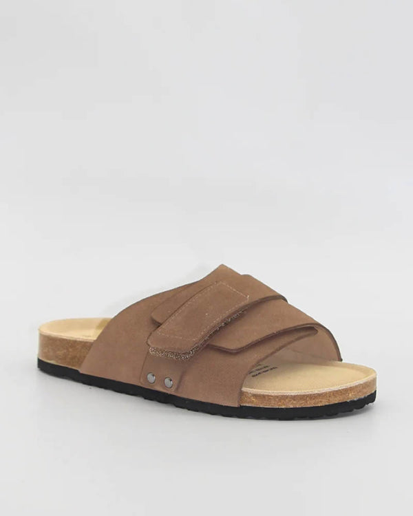  Human Shoes Taylor Tobacco Leather Slides