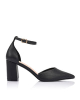 Verali Eli Closed Toe Block Heels Black