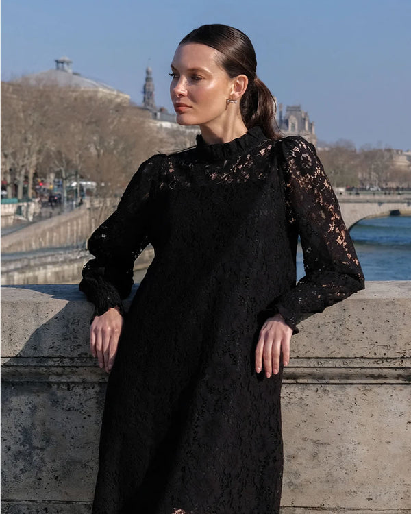  Adorne Olivia Long Sleeve Lace Dress