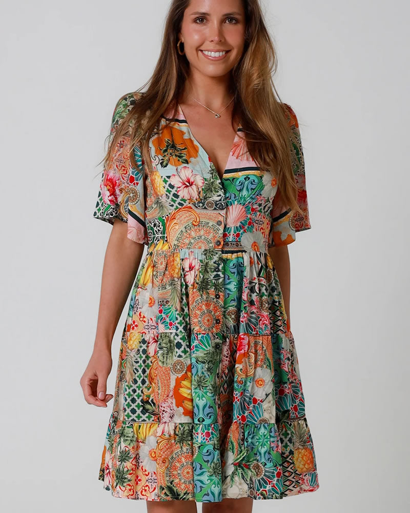 Dreamcatcher Amira Mini Dress Multi Print