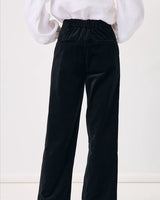 Adorne Lulu Velvet Pants Black