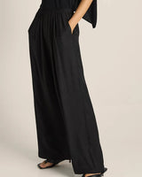 Fate + Becker Gianna Acetate Pants Black