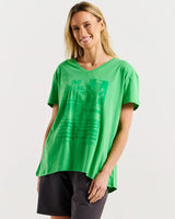 Betty Basics Teagan V Neck Tee Surf Beach