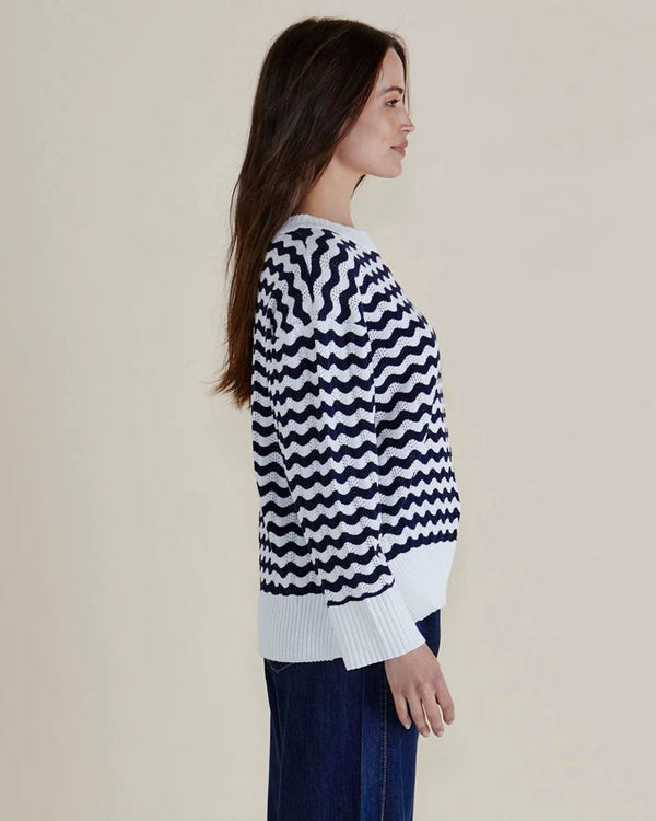  Betty Basics Ember Knit Jumper Navy Wave