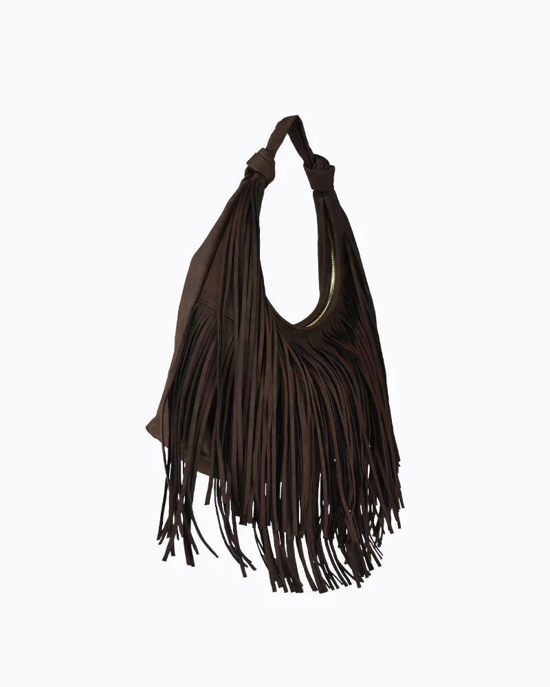 Peta + Jain Moss Hobo Fringe Bag