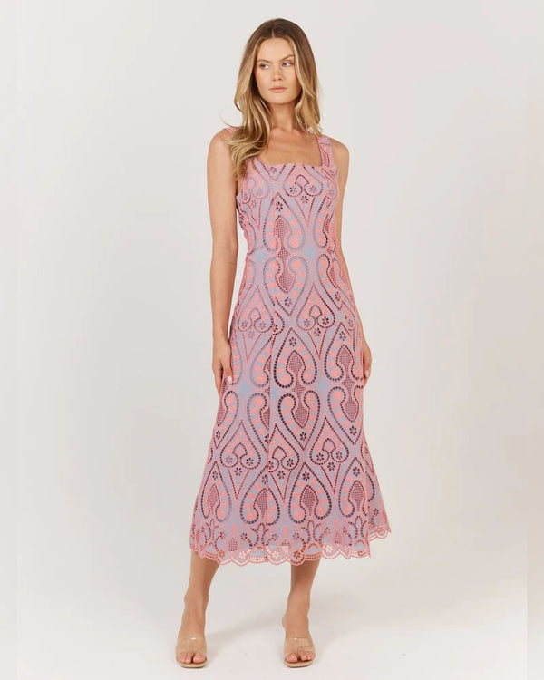  Fate + Becker Blanca Dress Pink/Blue