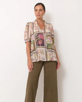 Adorne Sandra Seville Blouse Multi Print