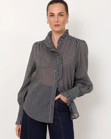 Adorne Maeve Shirt  Stripe