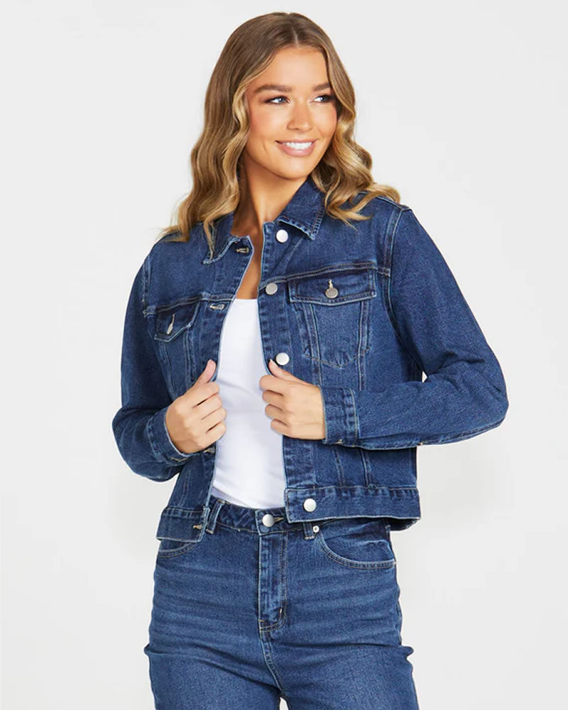 Sass Darcy Denim Jacket - 78Wash Blue