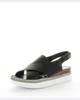 Just bee Chipata Leather Wedge Sandals