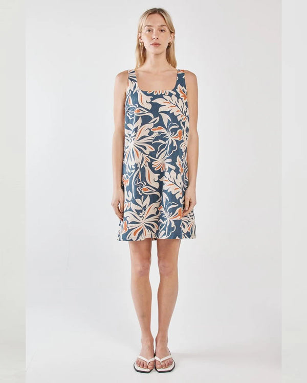 Sass Jana Mini Shift Dress Wild Orchid Navy