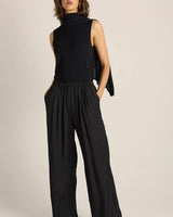Fate + Becker Gianna Acetate Pants Black