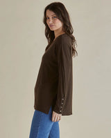 Betty Basics Hendrix Ribbed Long Sleeve Tee