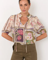 Adorne Sandra Seville Blouse Multi Print